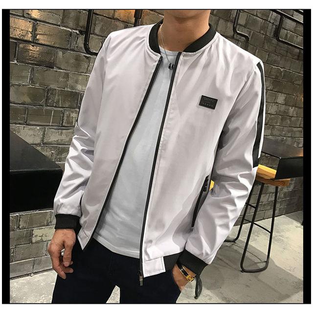 Stand Up Collar Slim Men's Coat