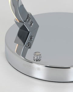 Chrome Swirl LED Table Lamp