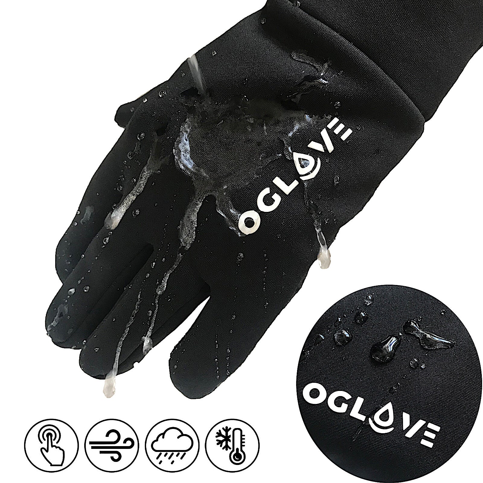 Football Cycling Gloves Waterproof Winter Warm Thermal Grip Mens Womens Adults