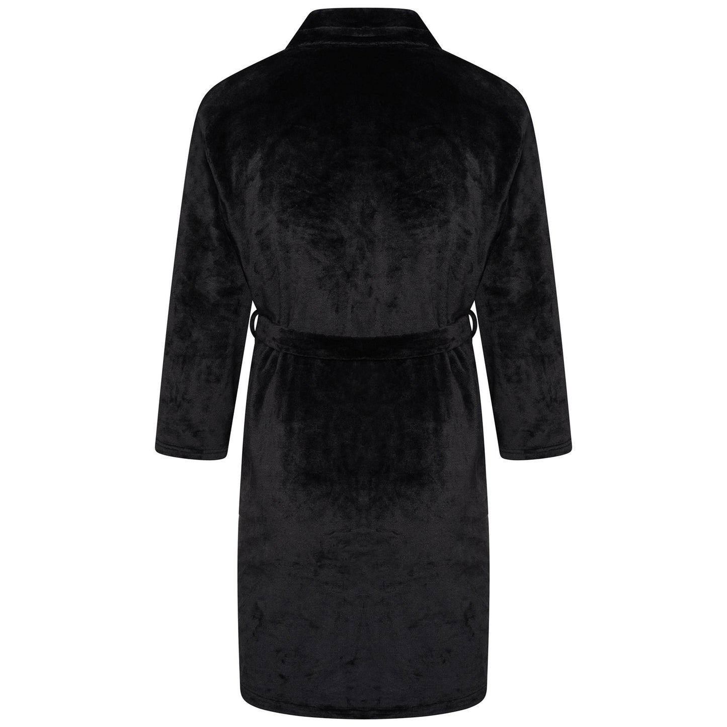 Mens Flannel Fleece Bathrobe Warm Soft Dressing Gown Bath Robe Shawl Collar