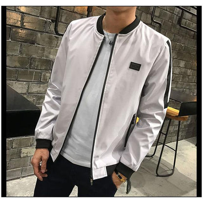 Stand Up Collar Slim Men's Coat