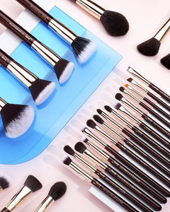 Makeup Brushes Set Professional, 25PCS Premium Natural Powder Foundation Eyeshadow Blending Concealer Blush Highlight Labeled Brushes, T280