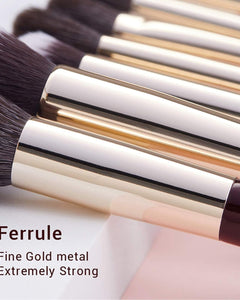 Makeup Brushes Set Professional, 25PCS Premium Natural Powder Foundation Eyeshadow Blending Concealer Blush Highlight Labeled Brushes, T280