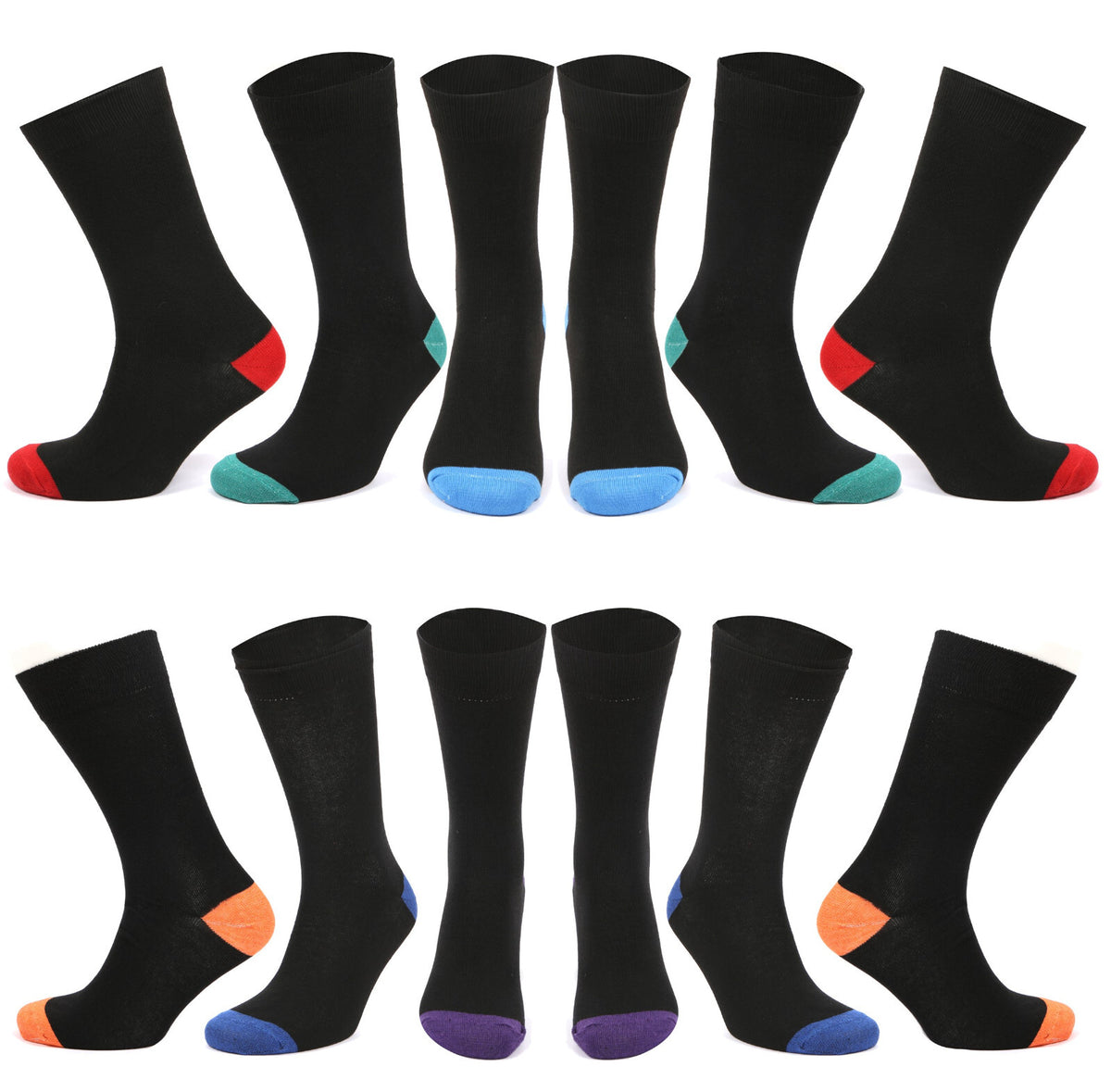 12 Pairs Cotton Rich Socks