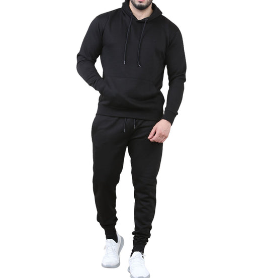 Mens Tracksuit Set Fleece Hoodie Top Bottoms Jogging Joggers Gym Pullover