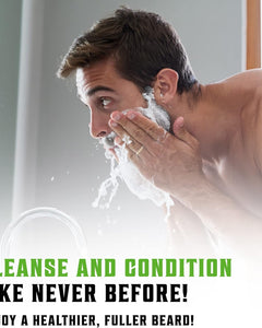 - Beard Shampoo and Conditioner - Natural Beard Wash & Beard Conditioner with Argan & Jojoba Oils - Softens & Strengthens - Gifts for Men - Peppermint & Eucalyptus - 2 X 300 Ml