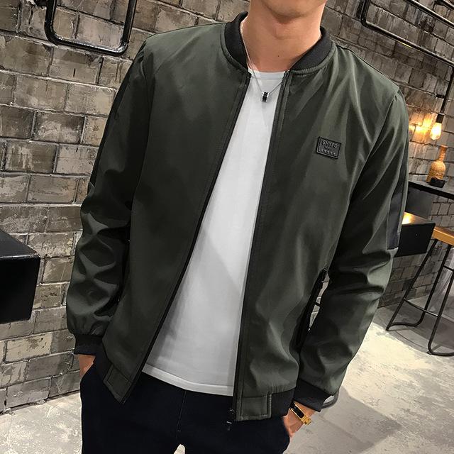 Stand Up Collar Slim Men's Coat