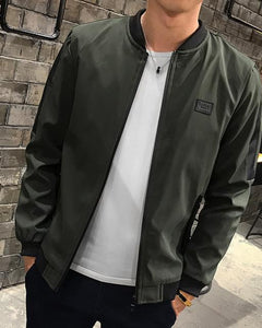 Stand Up Collar Slim Men's Coat