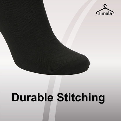 Mens Black Socks 12 Pairs Cotton Rich Socks Mens