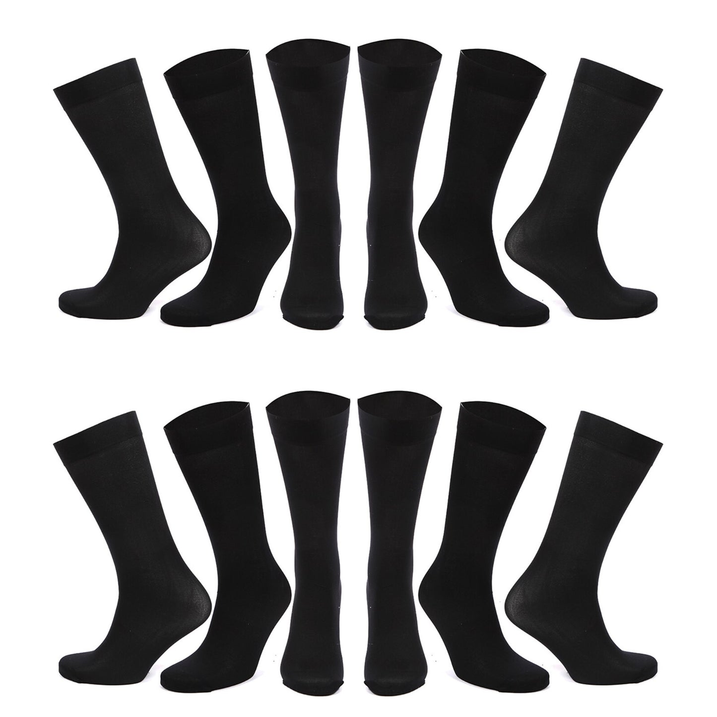 Mens Black Socks 12 Pairs Cotton Rich Socks Mens