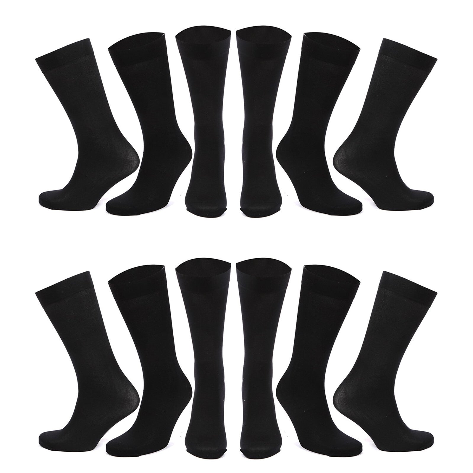 Mens Black Socks 12 Pairs Cotton Rich Socks Mens