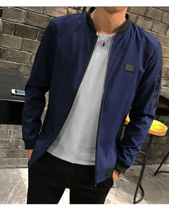 Stand Up Collar Slim Men's Coat