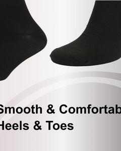 Mens Black Socks 12 Pairs Cotton Rich Socks Mens