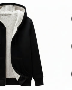 Mens Sherpa Fleece Fur Lined Winter Hoodie Warm Jacket Thick Hooded Full Zip