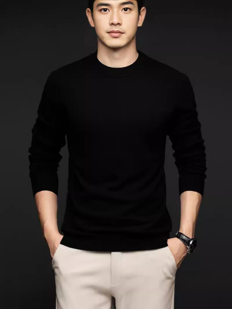 Mens Solid Color Crew