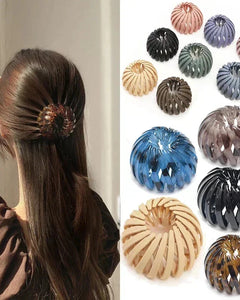 Bird Nest Shaped Ponytail Hair Clip – Magic Lazy Braider Hairpin for Women