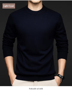 Mens Solid Color Crew