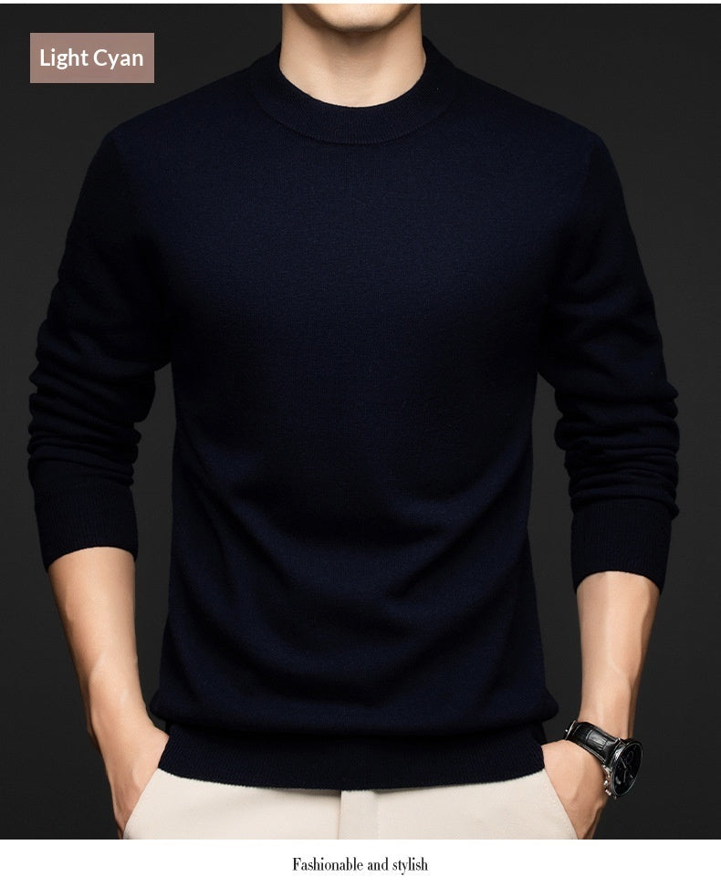 Mens Solid Color Crew