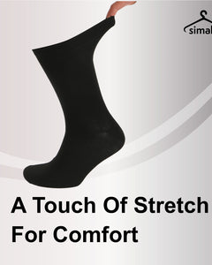 Mens Black Socks 12 Pairs Cotton Rich Socks Mens