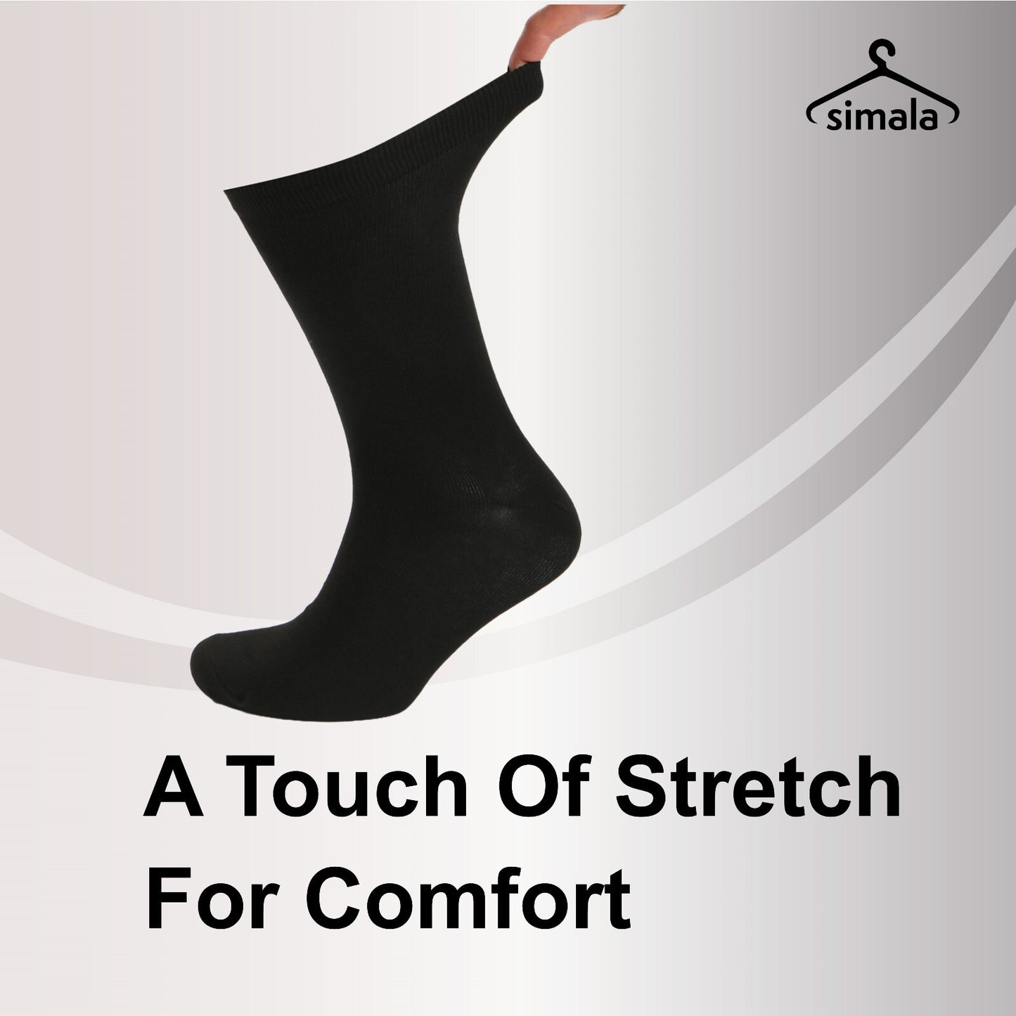 Mens Black Socks 12 Pairs Cotton Rich Socks Mens
