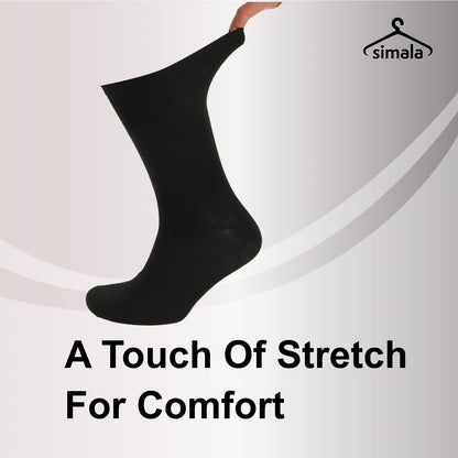 Mens Black Socks 12 Pairs Cotton Rich Socks Mens