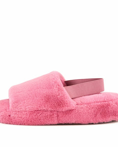 Women's Lisbon Faux Fur Slipper Coral