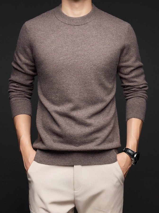 Mens Solid Color Crew