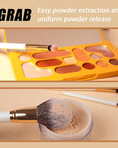 Professional Makeup Brushes Set (12Pcs), Pearl Flash Handles, Comfortable to Hold and Easy to Use. Full Face Travel Make up Brushes Set Professional with Case