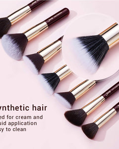 Makeup Brushes Set Professional, 25PCS Premium Natural Powder Foundation Eyeshadow Blending Concealer Blush Highlight Labeled Brushes, T280