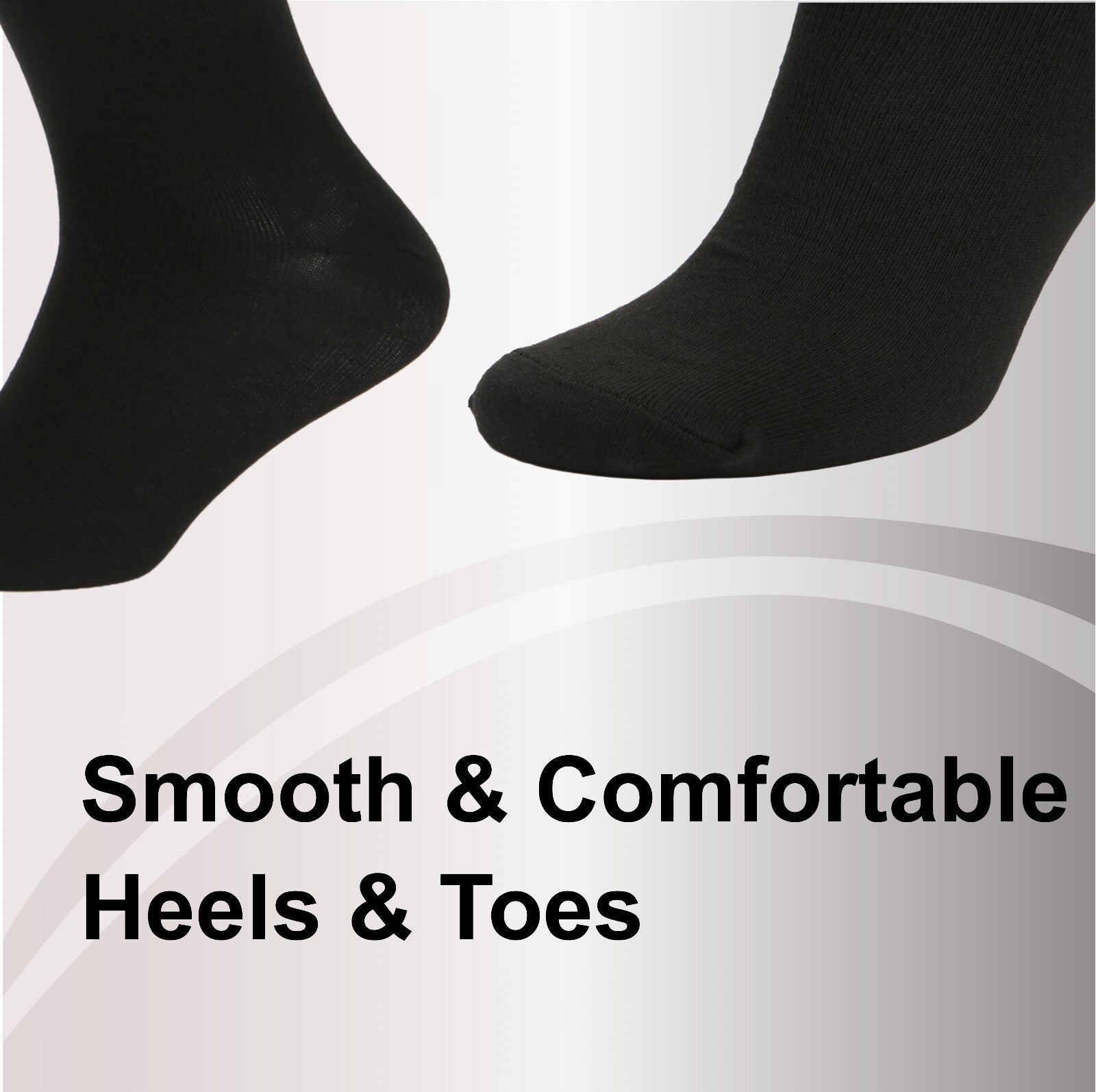 Mens Black Socks 12 Pairs Cotton Rich Socks Mens