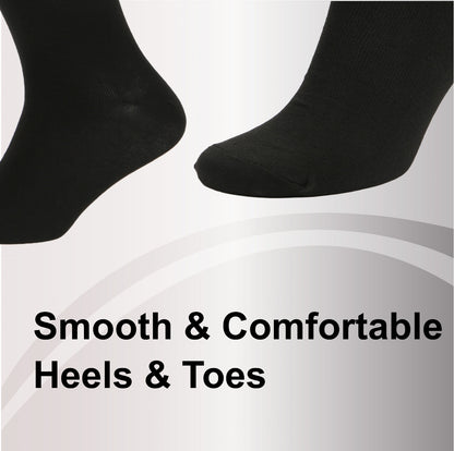 Mens Black Socks 12 Pairs Cotton Rich Socks Mens