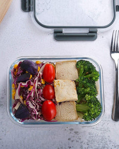 [10-Pack]Glass Meal Prep Containers -MCIRCO Food Storage Containers with Lifetime Lasting Snap Locking Lids, Airtight Lunch Containers, Microwave, Oven, Freezer and Dishwasher