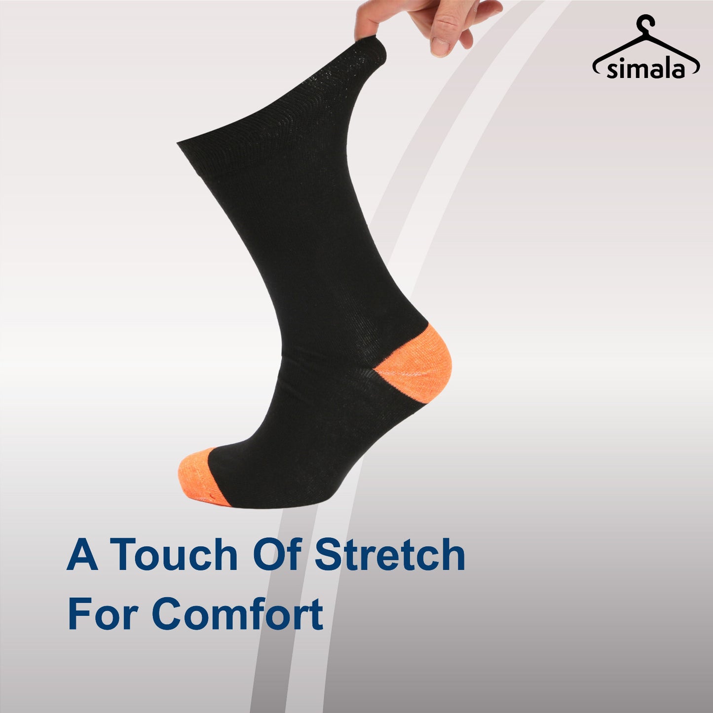 Mens Black Socks 12 Pairs Cotton Rich Socks Mens