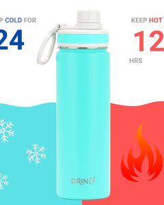 DRINCO® 22oz Stainless Steel Sport Water Bottle - Teal