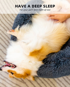 Fluffy Washable Pet Bed for Cats & Dogs