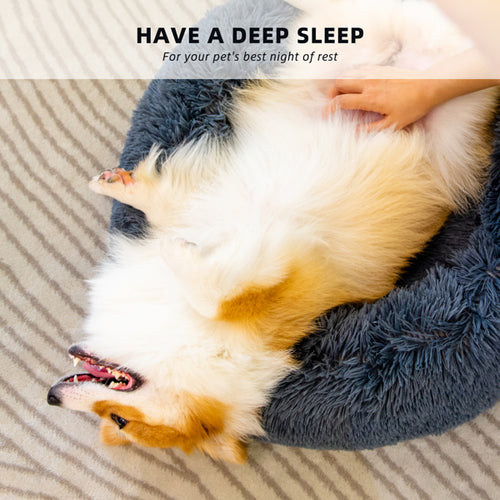 Fluffy Washable Pet Bed for Cats & Dogs