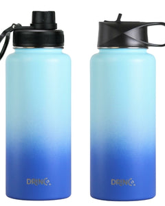 DRINCO® 32oz Stainless Steel Water Bottle -Morning Sky Blue