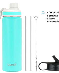 DRINCO® 22oz Stainless Steel Sport Water Bottle - Teal