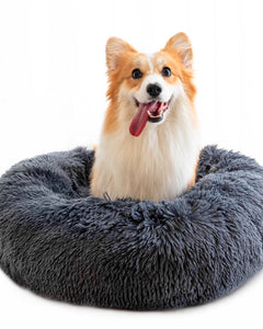 Fluffy Washable Pet Bed for Cats & Dogs