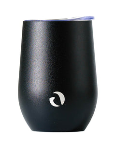 DRINCO® 12oz Insulated Wine Tumbler Glass (Matte Charcoal)