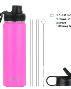 DRINCO® 22oz Stainless Steel Sport Water Bottle - Island Pink