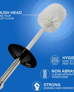 3 Litre Bathroom Pedal Rubbish Waste Bin and Toilet Brush Holder Set