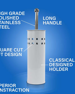 3 Litre Bathroom Pedal Rubbish Waste Bin and Toilet Brush Holder Set