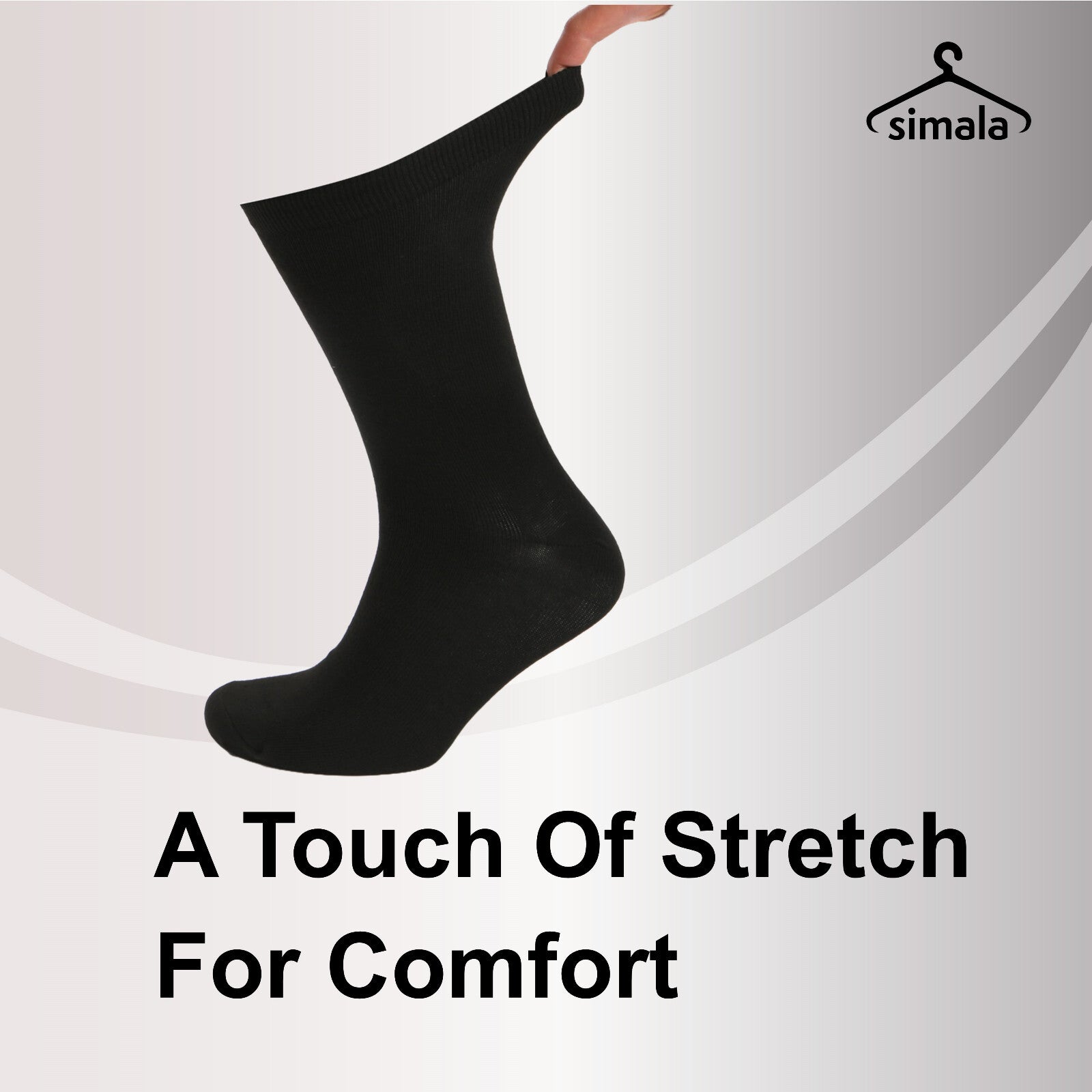 Mens Black Socks 12 Pairs Cotton Rich Socks Mens