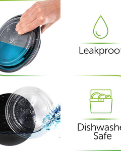 [30-Pack] Meal Prep Containers Reusable - Batch Cooking Plastic Food Containers with Lids - Microwavable Freezer Dishwasher Safe - Takeaway Lunch Box